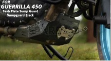 Fit For Royal Enfield Guerrilla 450 Bash Plate Sump Guard Sumpguard Black - SPAREZO